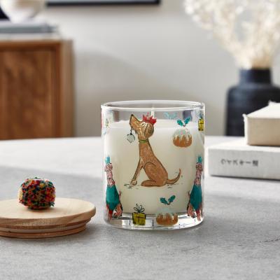 Dunelm Christmas Dog Gingerbread Cookies Candle MultiColoured