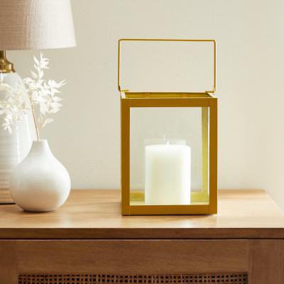 Dunelm Gold 20cm Lantern Gold