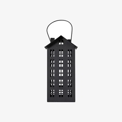 Dunelm Cut Out Home Candle Holder Black