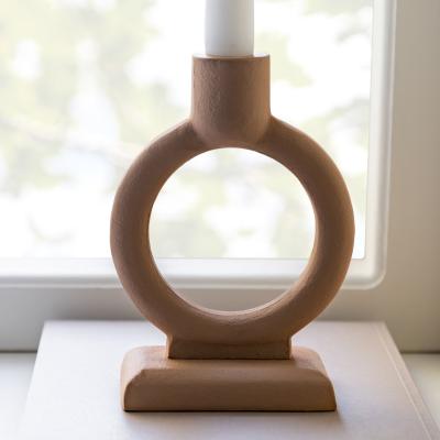 Dunelm Stirling Candlestick 16cm Caramel