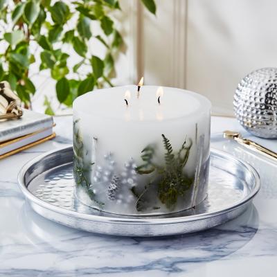 Dunelm Luxe Wax Inclusion Wick Candle White