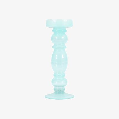 Dunelm Ord Candlestick 25cm Ice Blue