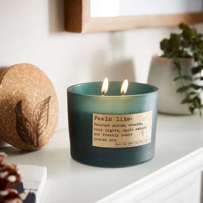 Dunelm wick Apple Cookie Candle Yellow