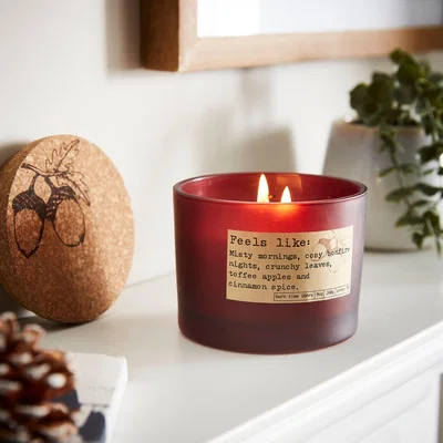Dunelm Cinnamon wick Candle Red