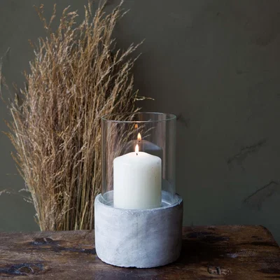 Graham & Green Concrete Hurricane Lantern