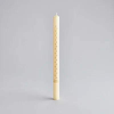 Graham & Green Ivory Advent Candle