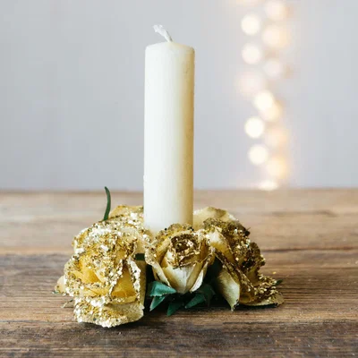 Graham & Green Gold Rose Candle Ring