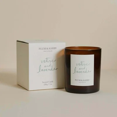 Graham & Green Vetiver and Lavender Candle