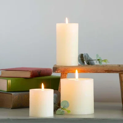 Graham & Green Ivory Tall Pillar Candle