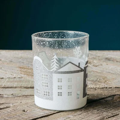 Graham & Green Large Winter Town Tea Light Holder