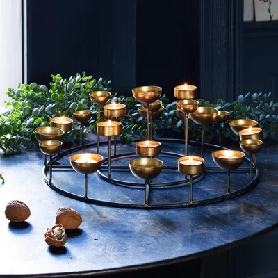 Graham & Green Round Multi Tea Light Holder