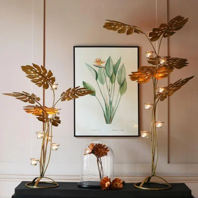 Graham & Green Large Leaf Candle Holder