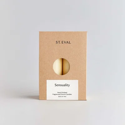 Graham & Green Set of Two Tall Sensuality Scented Pillar Candles