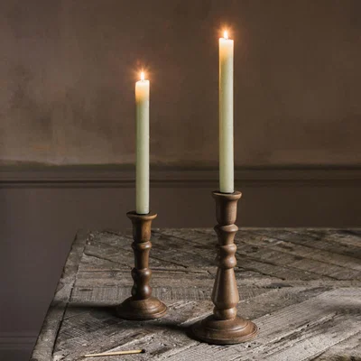 Graham & Green Graham and Green Small Mango Wood Candle Stick
