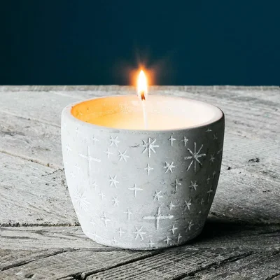 Graham & Green Winter Thyme Christmas Star Candle