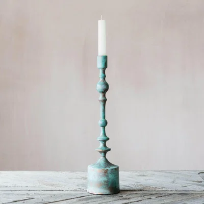 Graham & Green Graham and Green Tall Oxidised Candle Holder