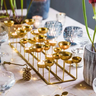 Graham & Green Gold Multi Tea Light Holder