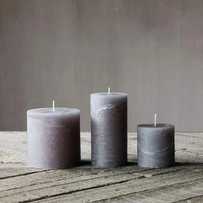 Graham & Green Grey Tall Pillar Candle