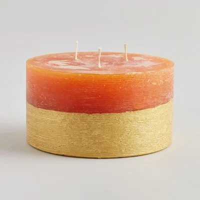 Graham & Green Orange and Cinnamon Large Gold Dipped Candle