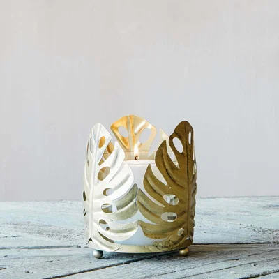 Graham & Green Small Monstera Leaf Hurricane