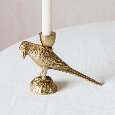 Graham & Green Gold Bird Candle Holder