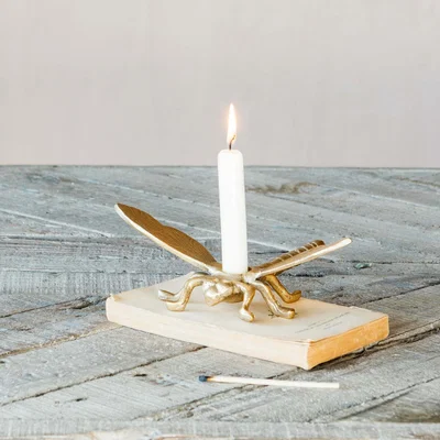 Graham & Green Diego Dragonfly Candle Holder