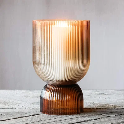 Graham & Green Large Ribbed Glass Votive