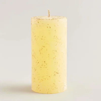 Graham & Green Inspiritus Gold Marbled Pillar Candle
