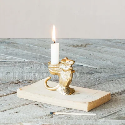 Graham & Green Cuthbert Mouse Candle Holder
