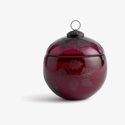 Habitat Habitat  Large Glass Bauble Candle - Christmas Spice