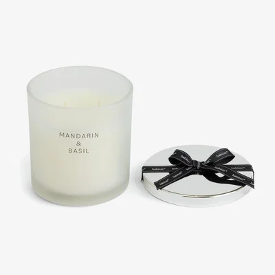Habitat Habitat Large Candle with Lid - Luxe Mandarin & Basil