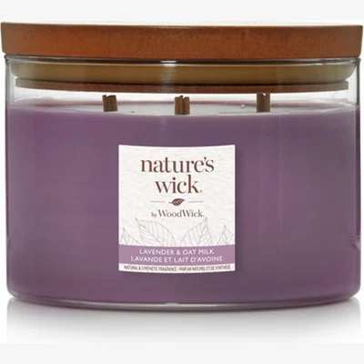 Habitat Natures Wick Large Multi Wick Candle - Lavender & Oat Milk