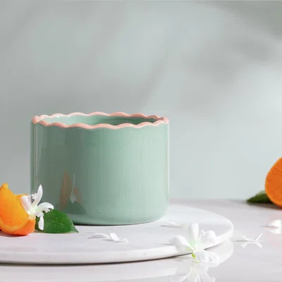 Habitat Habitat Large Wavy Ceramic Candle - Sweet Neroli & Jasmine