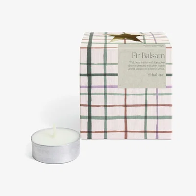 Habitat Habitat Scented Tealight Candle Box - Pack of 20 -Fir Balsam