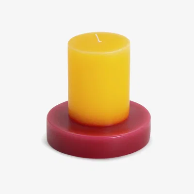 Habitat Habitat Small Pillar Candle - Unscented