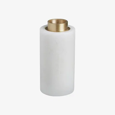 Habitat Habitat Ivy Small Marble and Brass Dinner Candle Holder