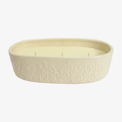 Habitat Habitat Large Scallop Multiwick Thin Candle - Flower Market