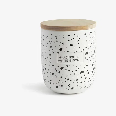 Habitat Habitat Lidded Candle - Hyacinth and White Birch