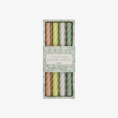 Habitat Habitat Twisted Unscented Dinner Candles - Pack of 4