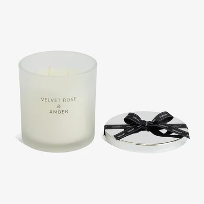 Habitat Habitat Large Candle with Lid - Luxe Velvet Rose & Amber