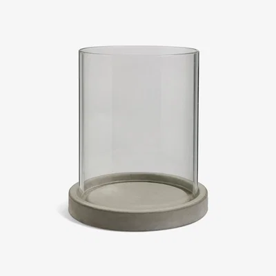 Habitat Habitat Concrete Glass Candle Holder