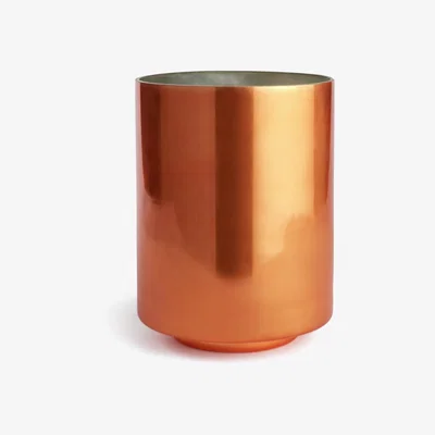 Habitat Habitat Large Orange Pillar Hurricane Candle Holder