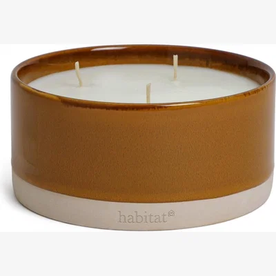 Habitat Habitat Multi Wick Large Ceramic Candle - Geranium & Basil