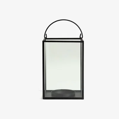 Habitat Habitat Matte Finish Small Candle Lantern - Black