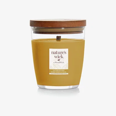 Habitat Nature's Wick Medium Jar Candle with Lid - Sun Ripened Pear