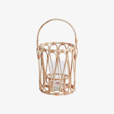 Habitat Habitat Small Bamboo Lantern Candle Holder - Natural