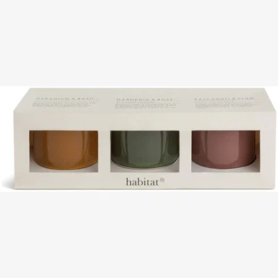 Habitat Habitat Ceramic Scented Boxed Candles - Set of 3