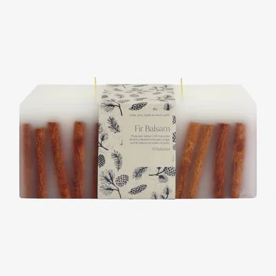 Habitat Habitat Large Cinnamon Inclusion Candle - Fir & Balsam