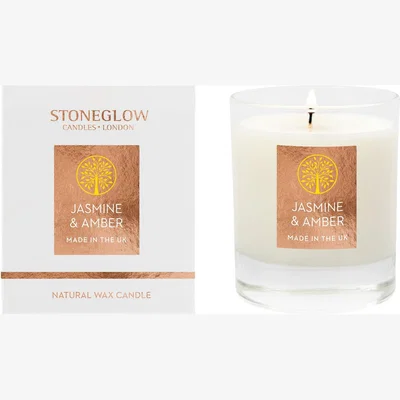 Habitat Stoneglow Candles Medium Boxed Candle - Jasmine & Amber