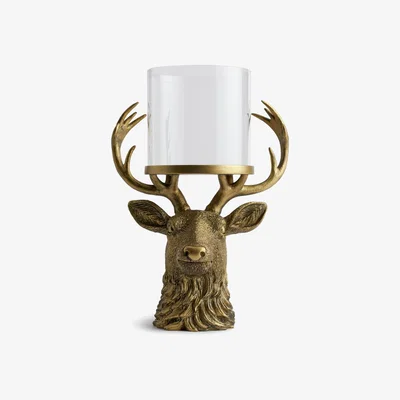 Habitat Habitat Stag Pillar Candle Holder